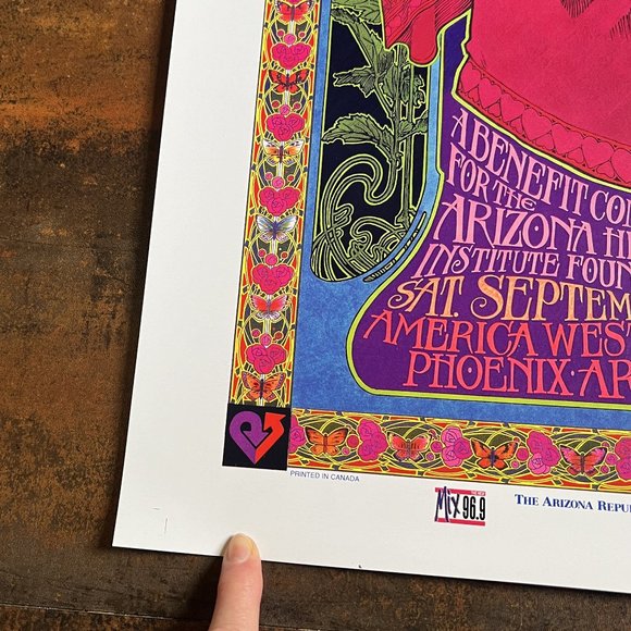 MINT/NM RARE Stevie Nicks & Friends 2000 Uncut Proof Sheet Signed by Masse 26x19 - Picture 5 of 9